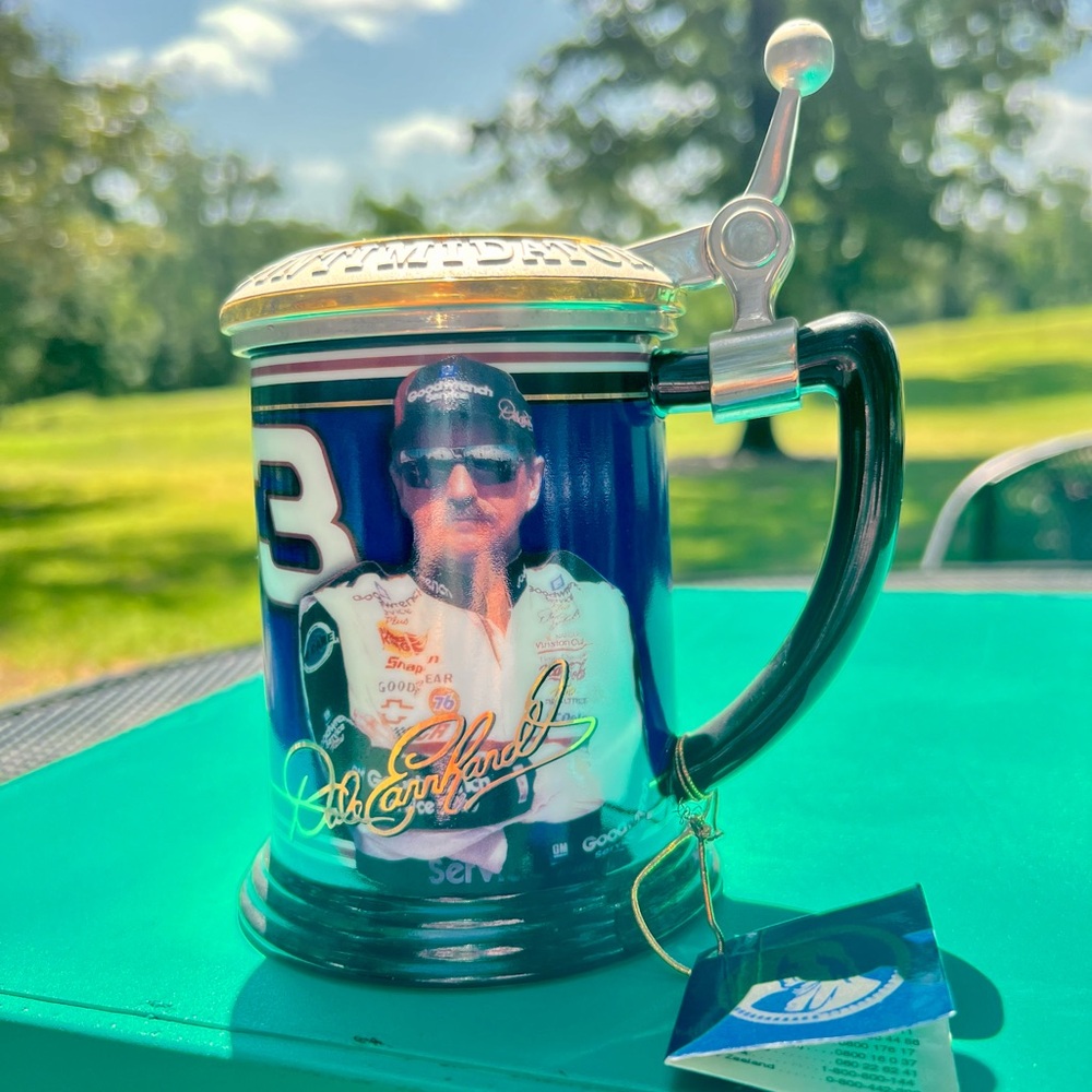 Franklin Mint Blue Decorative Stein Dale Earnhardt collection